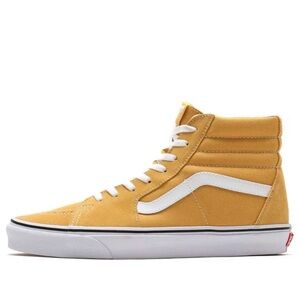 VANS Color Theory Sk8-Hi Skater High Top Suede Canvas Sneakers 8M Golden Glow